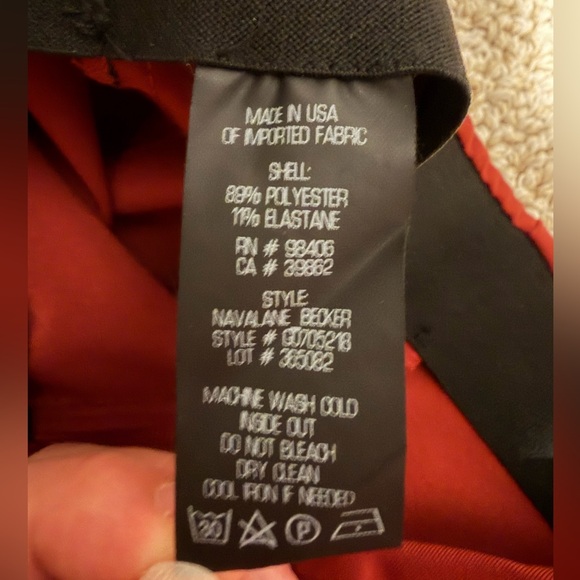 Theory Women’s Deep Red Pants - Picture 4 of 4